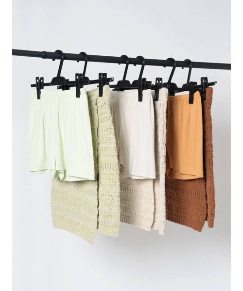 Ungrid（アングリッド）の「ニットラップミニスカート（スカート・レディース・アイボリー/グリーン系その他/ブラウン・FREE）」の10枚目の写真