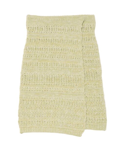 Ungrid（アングリッド）の「ニットラップミニスカート（スカート・レディース・アイボリー/グリーン系その他/ブラウン・FREE）」の4枚目の写真