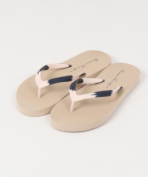 Ocean Pacific（オーシャンパシフィック）の「【OP:オーピー】レディース ビーチサンダル（サンダル・レディース・ベージュ/ブラウン/ピンク・MEDIUM/LARGE）」の2枚目の写真