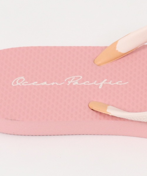Ocean Pacific（オーシャンパシフィック）の「【OP:オーピー】レディース ビーチサンダル（サンダル・レディース・ベージュ/ブラウン/ピンク・MEDIUM/LARGE）」の4枚目の写真
