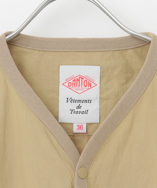 DANTON Vêtements de Travail カーディガン 40サイズ DANTON | リネンポリエステル シャツカーディガン MEN（シャツ