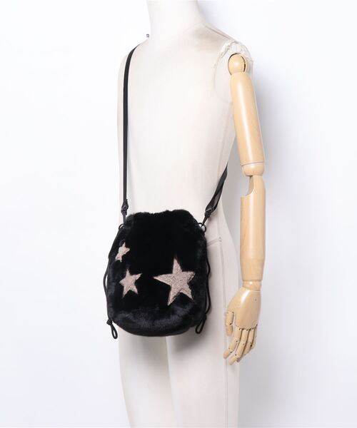 CONTROL FREAK / CTFK（コントロールフリーク）の「スターバケットバッグ（ショルダーバッグ・レディース・ブラック/ベージュ・ONE SIZE）」の12枚目の写真