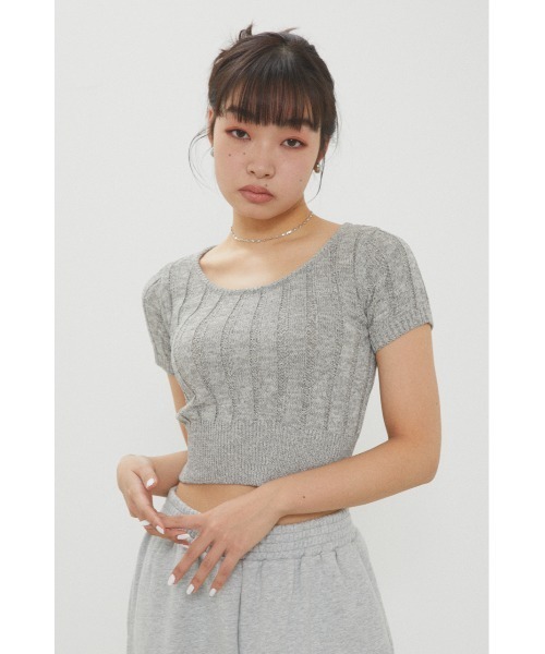 LAGUA GEM（ラグアジェム）の「RIB COMPACT KNIT（ニット/セーター