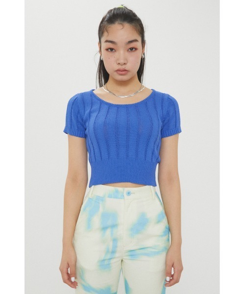 LAGUA GEM RIB KNIT ショートパンツ　ラグアジェム RIB KNIT ショートパンツ（その他パンツ）｜LAGUA GEM