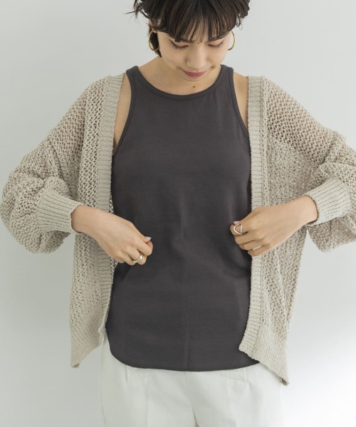 URBAN RESEARCH（アーバンリサーチ）の「アメリカンスリーブブラトップタンクトップ（タンクトップ・レディース・ホワイト/オレンジ/チャコールグレー・FREE）」の12枚目の写真