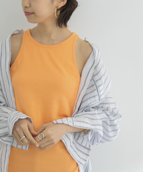 URBAN RESEARCH（アーバンリサーチ）の「アメリカンスリーブブラトップタンクトップ（タンクトップ・レディース・ホワイト/オレンジ/チャコールグレー・FREE）」の17枚目の写真