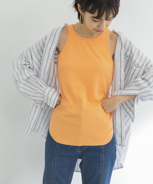 URBAN RESEARCH（アーバンリサーチ）の「アメリカンスリーブブラトップタンクトップ（タンクトップ・レディース・ホワイト/オレンジ/チャコールグレー・FREE）」の9枚目の写真