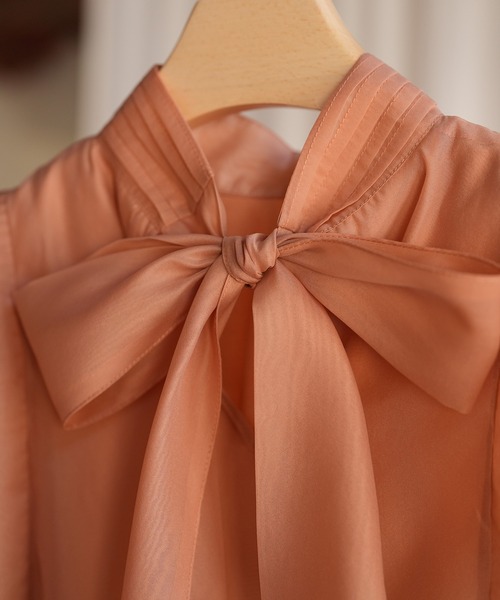 SAISON DE PAPILLON（セゾンドパピヨン）の「ノースリーブブラウス（シャツ/ブラウス・レディース・ブラック/アイボリー/コーラル/パープル/ネイビー・S/M/L）」の17枚目の写真