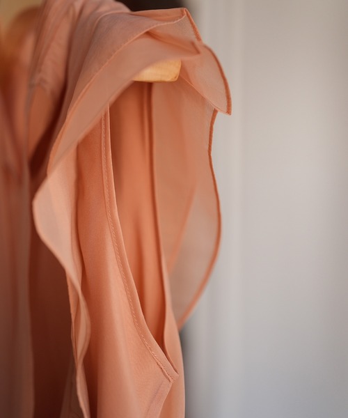 SAISON DE PAPILLON（セゾンドパピヨン）の「ノースリーブブラウス（シャツ/ブラウス・レディース・ブラック/アイボリー/コーラル/パープル/ネイビー・S/M/L）」の22枚目の写真