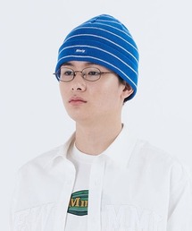 【87MM / Mmlg】FINE STRIPE KNITCAP /  パルチムエムエム Mmlg ファイン ストライプ ニットキャップ