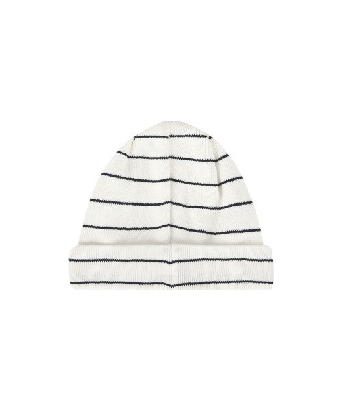 87mm（87mm）の「【87MM / Mmlg】FINE STRIPE KNITCAP /  パルチムエムエム Mmlg ファイン ストライプ ニットキャップ（ニットキャップ/ビーニー・レディース・ネイビー/オレンジ/ブルー/アイボリー・FREE）」の10枚目の写真
