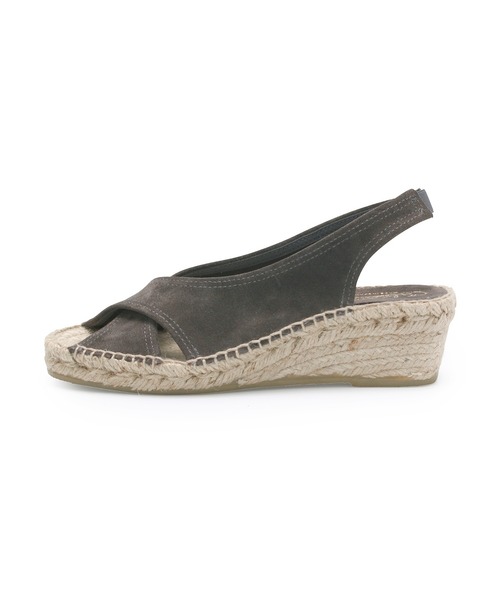 SALON adam et rope'（サロン アダム エ ロペ）の「【Calzanor(カルザノール)】ウェッジソールクロスサンダル（サンダル・レディース・グレー/キャメル・35/36/37/38）」の9枚目の写真