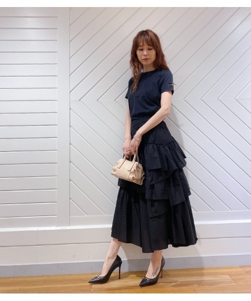 GALENA(ガレナ)の「【GALENA/ガレナ】アシメトリーティアードフリルスカート(スカート・レディース・ブラック/モカ・FREE)」の18枚目の写真