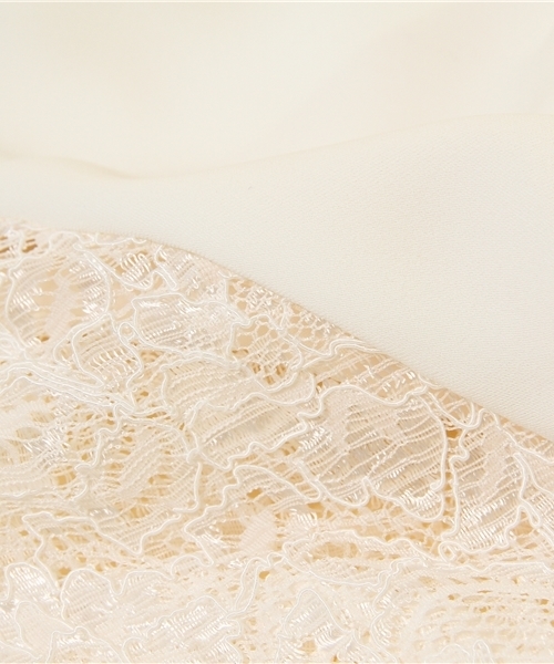 LIMITLESS LUXURY（リミットレスラグジュアリー）の「ソデレースワンピース。（ワンピース・レディース・ピンク/ホワイト/ネイビー・38/36）」の13枚目の写真