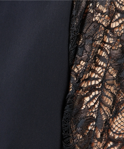 LIMITLESS LUXURY（リミットレスラグジュアリー）の「ソデレースワンピース。（ワンピース・レディース・ピンク/ホワイト/ネイビー・38/36）」の12枚目の写真