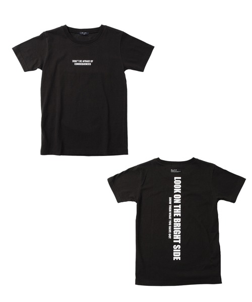 GLAZOS（グラソス）の「天竺・縦ロゴバックプリント半袖Tシャツ（Tシャツ/カットソー・キッズ・ホワイト/ブラック・130cm/140cm/150cm/160cm/170cm）」の3枚目の写真