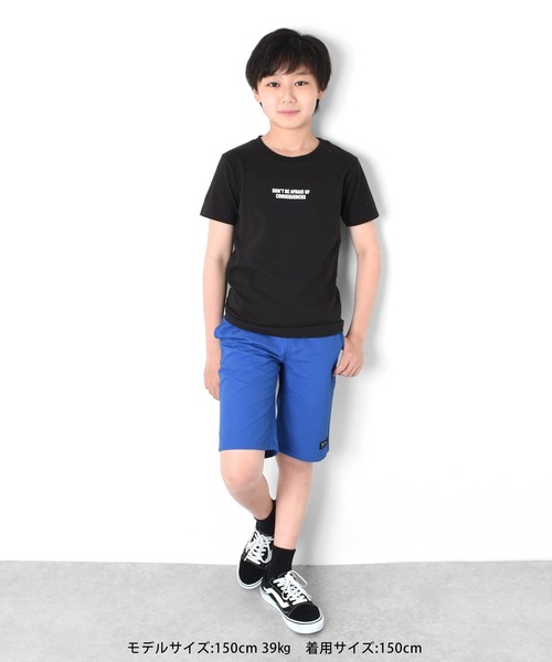 GLAZOS（グラソス）の「天竺・縦ロゴバックプリント半袖Tシャツ（Tシャツ/カットソー・キッズ・ホワイト/ブラック・130cm/140cm/150cm/160cm/170cm）」の5枚目の写真