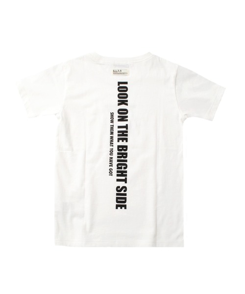 GLAZOS（グラソス）の「天竺・縦ロゴバックプリント半袖Tシャツ（Tシャツ/カットソー・キッズ・ホワイト/ブラック・130cm/140cm/150cm/160cm/170cm）」の15枚目の写真