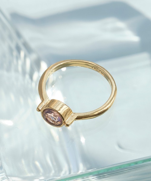 Phoebe（フィービィー）の「ライズストーンアップリング　ピンク/天然石（リング・レディース・パープル/ピンク/グリーン・#11）」の10枚目の写真