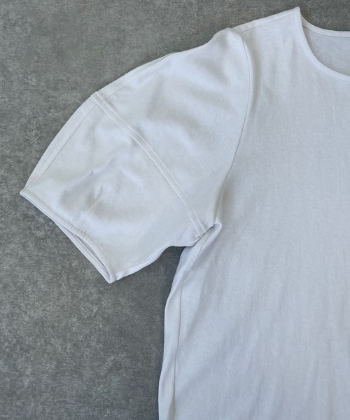 ReNorm(リノーム)の「ボリュームスリーブカットプルオーバー(Tシャツ/カットソー・レディース・ホワイト/ブラック/ネイビー×ホワイト・フリー)」の6枚目の写真