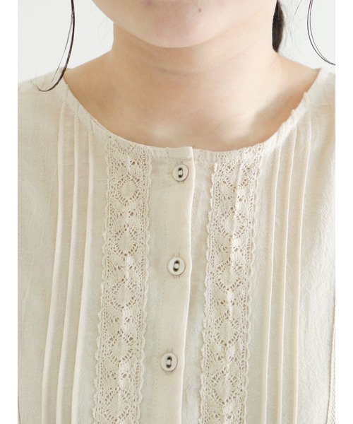 Samansa Mos2（サマンサ モスモス）の「袖口レースワンピース（ワンピース・レディース・チャコール/オフホワイト/キナリ/ボルドー・ﾌﾘ-）」の17枚目の写真