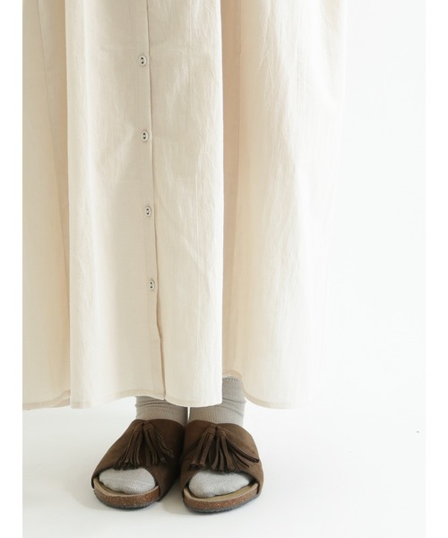 Samansa Mos2（サマンサ モスモス）の「袖口レースワンピース（ワンピース・レディース・チャコール/オフホワイト/キナリ/ボルドー・ﾌﾘ-）」の19枚目の写真