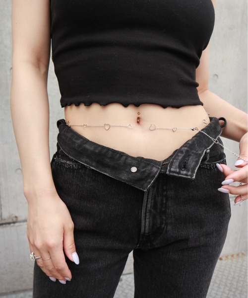 FIG&VIPER(フィグアンドバイパー)の「ハートボディーチェーン(ネックレス・レディース・シルバー/ゴールド・FREE)」の1枚目の写真