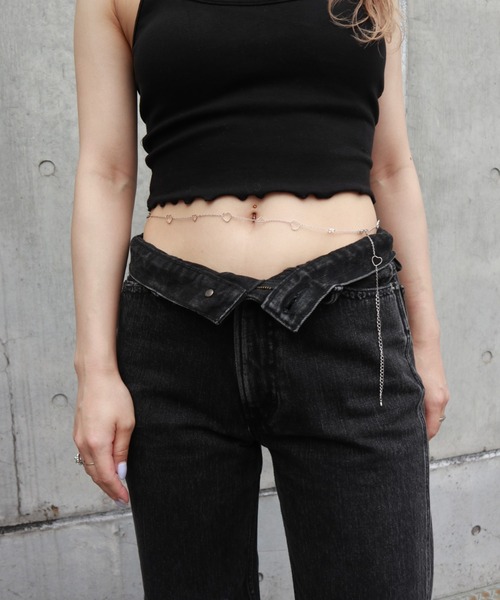 FIG&VIPER(フィグアンドバイパー)の「ハートボディーチェーン(ネックレス・レディース・シルバー/ゴールド・FREE)」の11枚目の写真