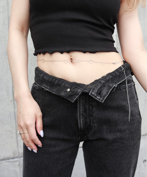 FIG&VIPER(フィグアンドバイパー)の「ハートボディーチェーン(ネックレス・レディース・シルバー/ゴールド・FREE)」の3枚目の写真