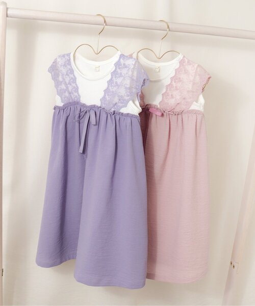 【美品】apres les cours ワンピースほか、3点セット　120 アプレ レ クール apres les cours 3柄スカラップドッキング