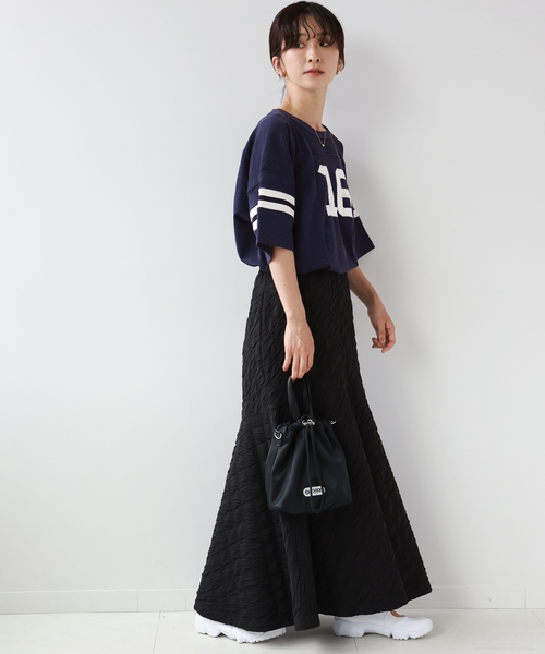 JOURNAL STANDARD relume(ジャーナルスタンダード レリューム)の「【MASON/メイソン】FOOTBALL S/S TEE:カットソー(Tシャツ/カットソー・レディース・ネイビー/ボルドー・FREE)」の9枚目の写真