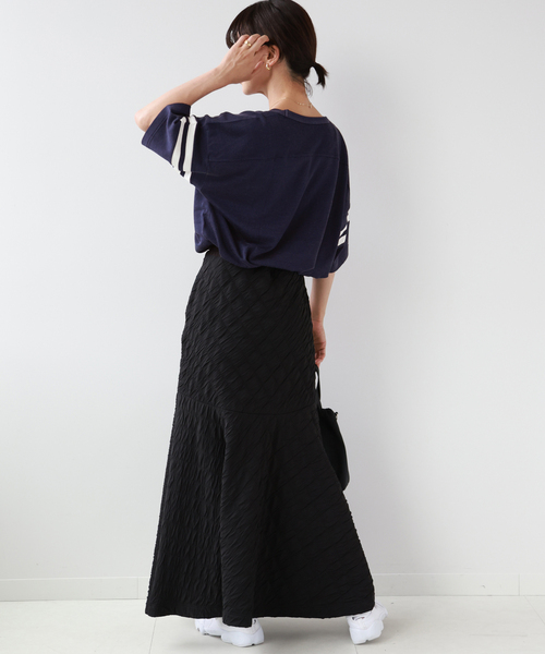 JOURNAL STANDARD relume(ジャーナルスタンダード レリューム)の「【MASON/メイソン】FOOTBALL S/S TEE:カットソー(Tシャツ/カットソー・レディース・ネイビー/ボルドー・FREE)」の10枚目の写真