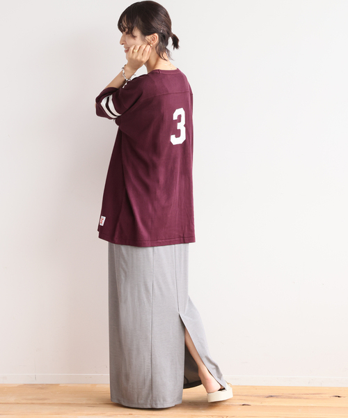 JOURNAL STANDARD relume(ジャーナルスタンダード レリューム)の「【MASON/メイソン】FOOTBALL S/S TEE:カットソー(Tシャツ/カットソー・レディース・ネイビー/ボルドー・FREE)」の16枚目の写真