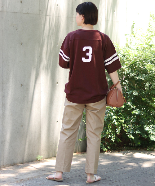JOURNAL STANDARD relume(ジャーナルスタンダード レリューム)の「【MASON/メイソン】FOOTBALL S/S TEE:カットソー(Tシャツ/カットソー・レディース・ネイビー/ボルドー・FREE)」の20枚目の写真