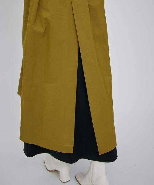 CITY TOKYO（シティトウキョウ）の「バイカラーロングコート（ステンカラーコート・レディース・カーキ/ブルー・1/2）」の14枚目の写真