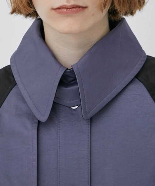 CITY TOKYO（シティトウキョウ）の「バイカラーロングコート（ステンカラーコート・レディース・カーキ/ブルー・1/2）」の21枚目の写真