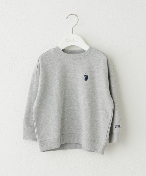 U.S. POLO ASSN.（ユーエスポロアッスン）の「【KIDS】【U.S. POLO ASSN/ユーエスポロアッスン】ワンポイント刺繍クルーネックスウェット（スウェット・キッズ・ネイビー/グレー・100/150/140/120）」の9枚目の写真