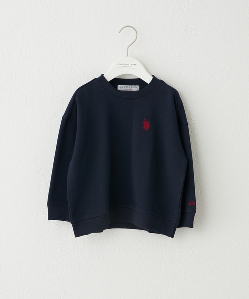 U.S. POLO ASSN.（ユーエスポロアッスン）の「【KIDS】【U.S. POLO ASSN/ユーエスポロアッスン】ワンポイント刺繍クルーネックスウェット（スウェット・キッズ・ネイビー/グレー・100/150/140/120）」の10枚目の写真