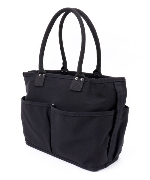 VegieBAG（ベジバッグ）の「【VegieBAG/ベジバッグ】別注FLAP TOTE LARGE 厚手キャンバス 16oz 肩掛け（トートバッグ・メンズ・ブラック・FREE）」の3枚目の写真