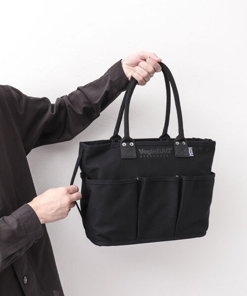 VegieBAG（ベジバッグ）の「【VegieBAG/ベジバッグ】別注FLAP TOTE LARGE 厚手キャンバス 16oz 肩掛け（トートバッグ・メンズ・ブラック・FREE）」の17枚目の写真
