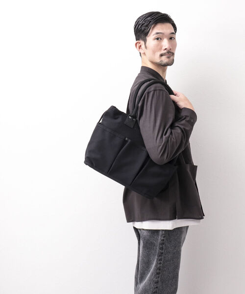VegieBAG（ベジバッグ）の「【VegieBAG/ベジバッグ】別注FLAP TOTE LARGE 厚手キャンバス 16oz 肩掛け（トートバッグ・メンズ・ブラック・FREE）」の20枚目の写真