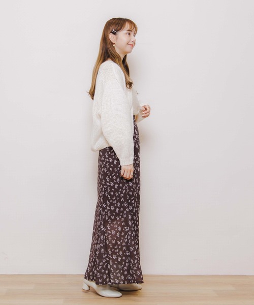 flower（フラワー）の「メランジニットカーディガン（カーディガン/ボレロ・レディース・ベージュ/アイボリー・FREE）」の13枚目の写真