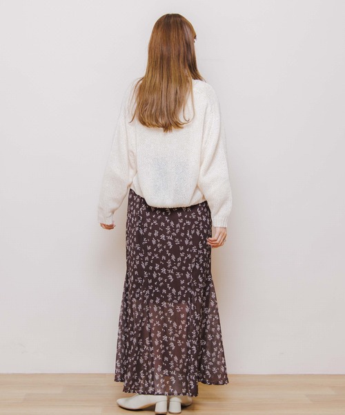 flower（フラワー）の「メランジニットカーディガン（カーディガン/ボレロ・レディース・ベージュ/アイボリー・FREE）」の12枚目の写真