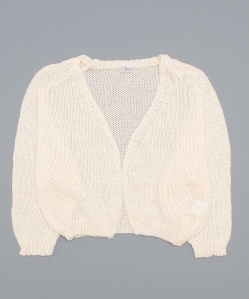 flower（フラワー）の「メランジニットカーディガン（カーディガン/ボレロ・レディース・ベージュ/アイボリー・FREE）」の4枚目の写真