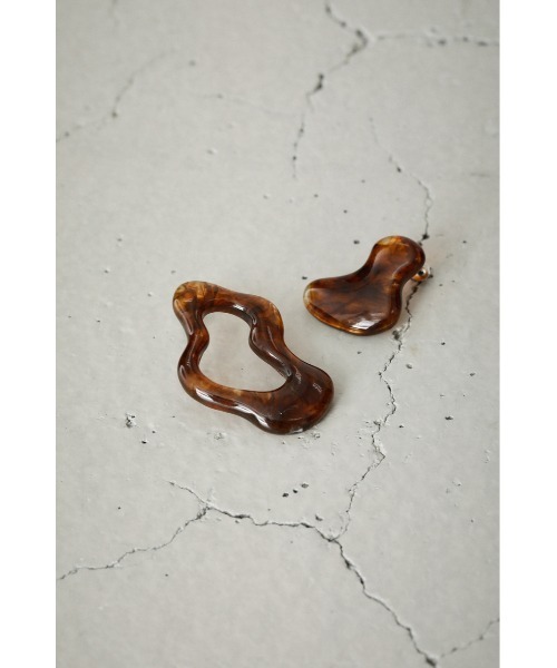 AZUL by moussy（アズールバイマウジー）の「ASYMMETRY ACRYL PIERCINGS/アシンメトリーアクリルピアス（ピアス（両耳用）・レディース・ブラウン/ターコイズブルー/イエロー・FREE）」の21枚目の写真
