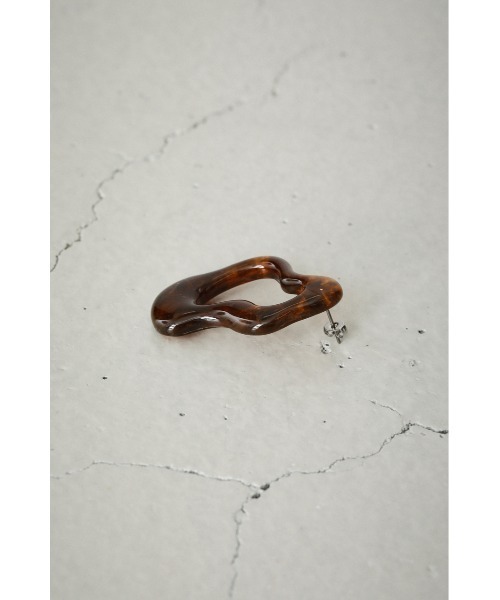 AZUL by moussy（アズールバイマウジー）の「ASYMMETRY ACRYL PIERCINGS/アシンメトリーアクリルピアス（ピアス（両耳用）・レディース・ブラウン/ターコイズブルー/イエロー・FREE）」の22枚目の写真
