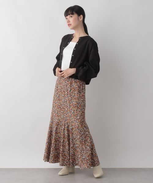 LOWRYS FARM（ローリーズファーム）の「ハナガラキリカエフレアスカート　157697（スカート・レディース・イエロー/レッド・FREE）」の3枚目の写真