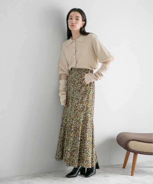 LOWRYS FARM（ローリーズファーム）の「ハナガラキリカエフレアスカート　157697（スカート・レディース・イエロー/レッド・FREE）」の15枚目の写真