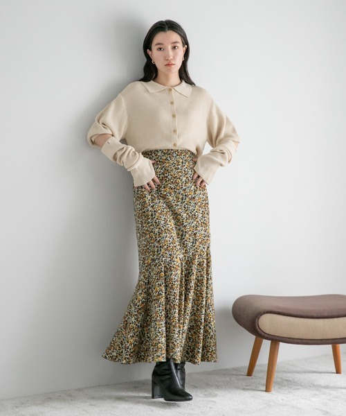 LOWRYS FARM（ローリーズファーム）の「ハナガラキリカエフレアスカート　157697（スカート・レディース・イエロー/レッド・FREE）」の16枚目の写真