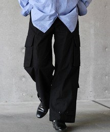 y/m by れぽすけ | ワイドミリタリーパンツ(カーゴパンツ)